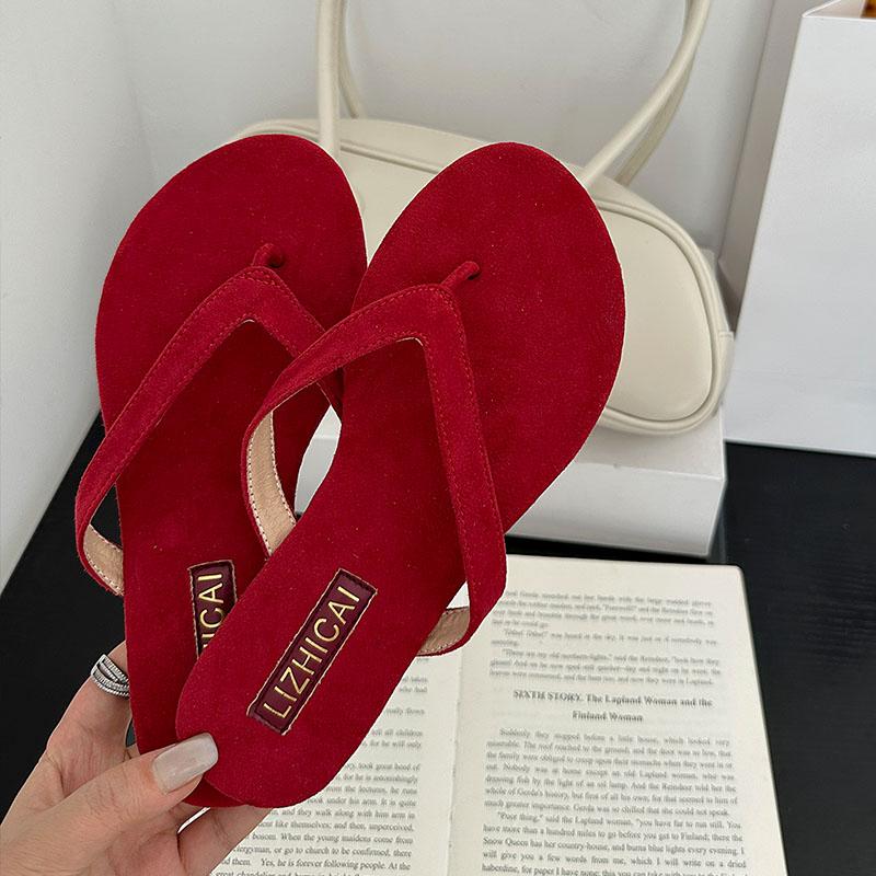 Fashion Summer Beach Female Flats Flip Flops Slides Slippers Shoes For Women Outdoor Fashion Round Toe Ladies Flats Slippers Shoes