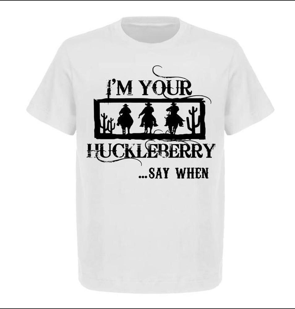 Val Kilmer I m Your Huckleberry T-shirt, Tombstone Western, Unisex Cotton Tops Unisex T-Shirt XXXXL