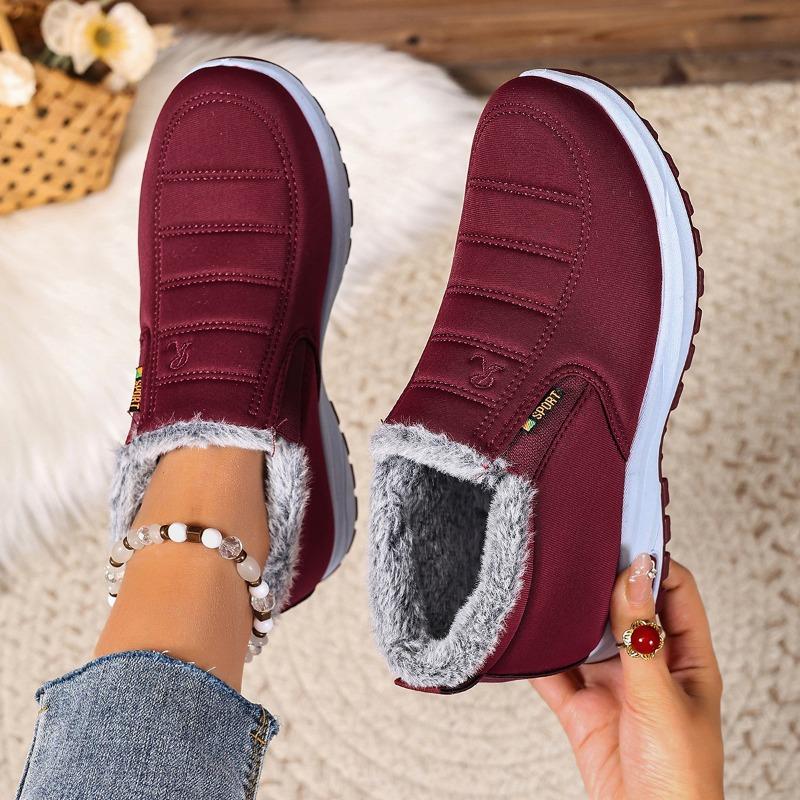 

Обувь женская зимняя новая хлопковая обувь мужская и женская зимняя обувь на толстой подошве большого размера женские сапоги теплая хлопковая обувь 43 красный