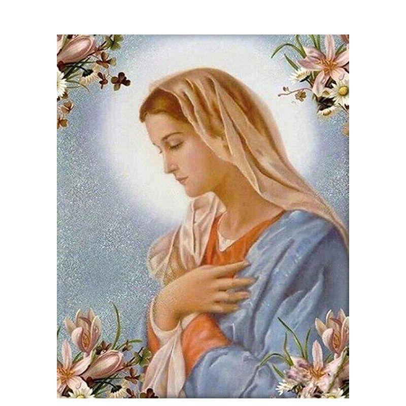 Diamond Embroidery Virgin Diy Diamond Painting Cross Stitch Diamond Mosaic Religion Figure Picture Of Rhinestone