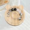 Schmuck-Präsentationsplatte aus Massivholz, Schmuckdesign-Platte, Wenwan Perlen handgefertigtes DIY-Material Armband, Perlenarmband-Tablett.