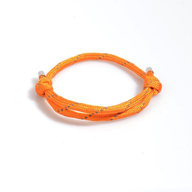 Rope Woven Bracelet for Men Adjustable Fashion Versatile Simple Paracord