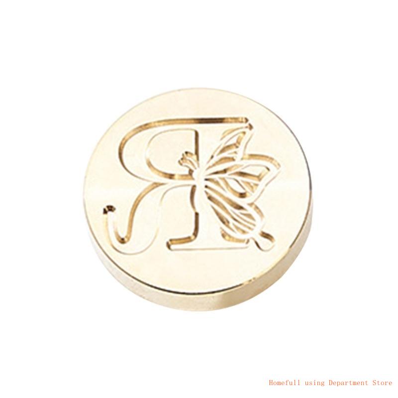 Butterfly Letter Pattern Wax Stamp Head, Sealing Wax Stamp Head Replacement