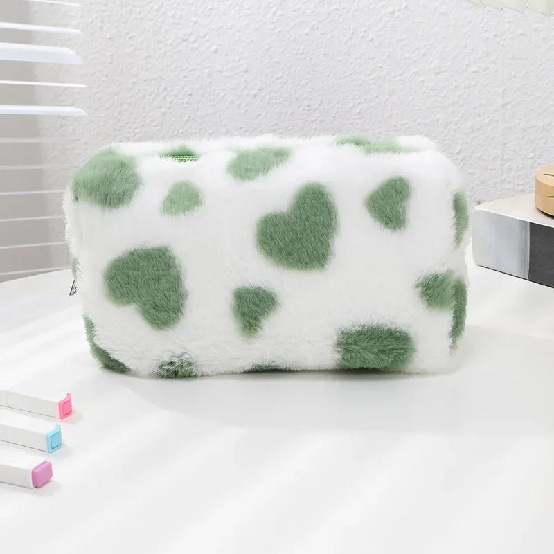 Borsa Cosmetica Amore Carina Peluche Morbida Borsa da Toilette per Ragazza per Trucco Viaggio Organizzatore di Trucco Astuccio Astuccio per Studenti borse