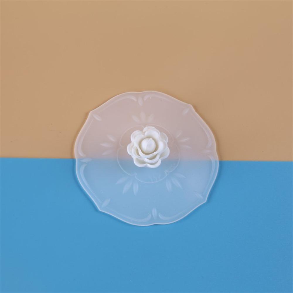 

3PCS Stylish Heat-Resistant Silicone Flower Cup Lid Dust-Proof Flexible Mug Sealed Cap Decorative Mug Cover Office