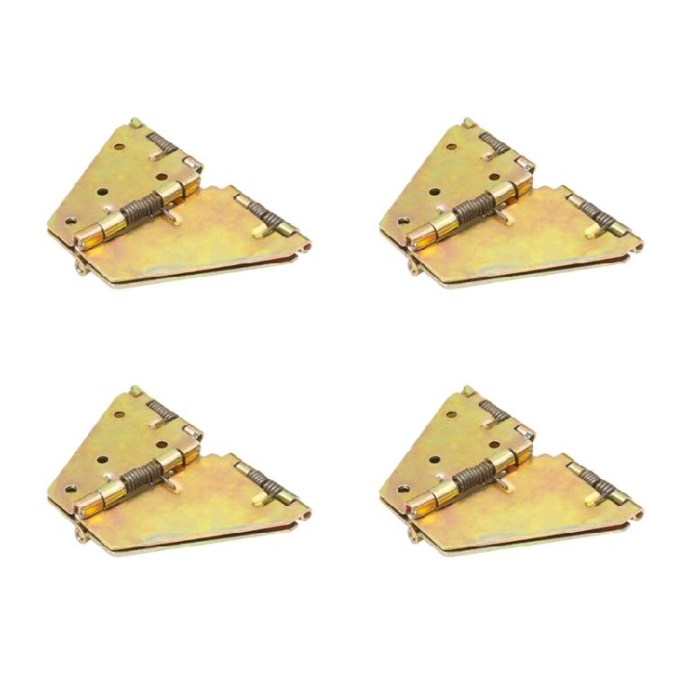 4pcs Folding Hinges Set for Round Dining Desks Cabinet Hardware with Screws Included Space Saving Folding Hinges Set