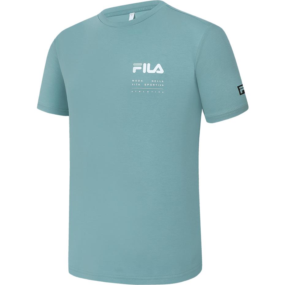 Fila Breathable Simple Sports Short Sleeve T-Shirt Men Tops Oil-Green A11M321108FBU