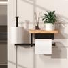 Tiered Design Toilet Paper Holder No-drill Tissue Holder Roll Paper Holder  Bathroom