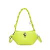 Large Capacity Shoulder Bag for Women Fashion Solid PU Bag Delicate Handle