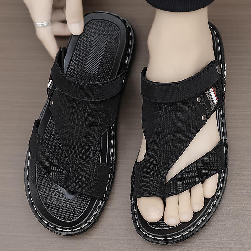 Summer Mens Breathable Soft Sole Sandals Comfortable Open Toe Design Slippers High Quality Outdoor Beach Leisure Work Men Shoes