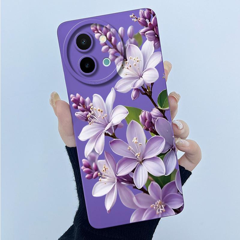 Case For Vivo Y38 Y58 T3X 5G Cute Panda Sweet Girls Silicone Soft Back Cover for VivoY38 VivoY58 5G Bumper Protective Casing