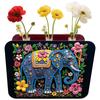 DIY Diamond Painting Wooden Tube Vase Two-Sided Pattern 5D DIY Vase Diamond Painting Kit for Adults Gift Idea Home Office Decor