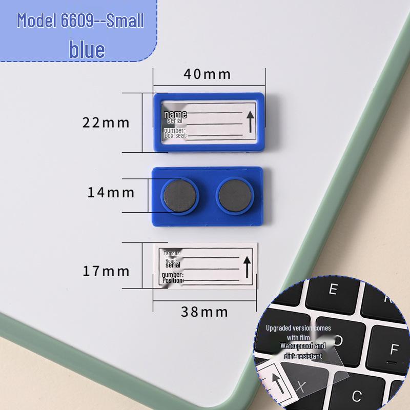 Magnetic Label Holder for Whiteboard & File Cabinets - Warehouse & Partition Name Sign Stickers