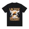 Summer Hot Sale Lactose Tolerant Unisex Unisex Graphic Print Tshirt Y2k Unisex Unisex Vintage Top Hip Hop Streetwear Oversized Tshirt