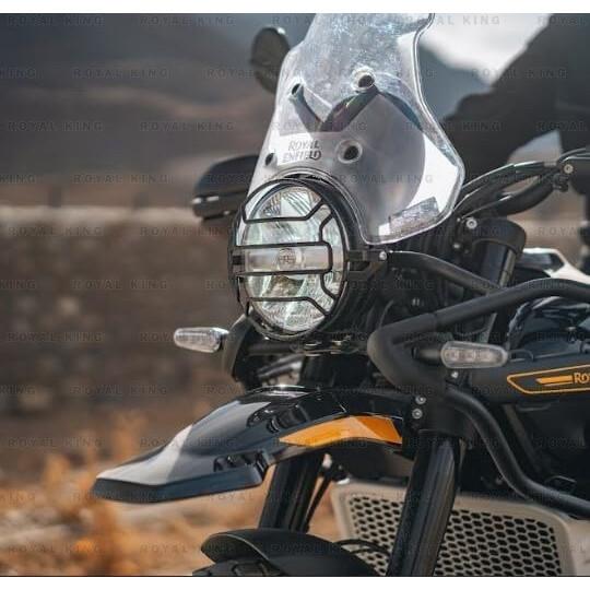 "Rejilla de Faro Negra Para Royal Enfield New Himalayan 450"