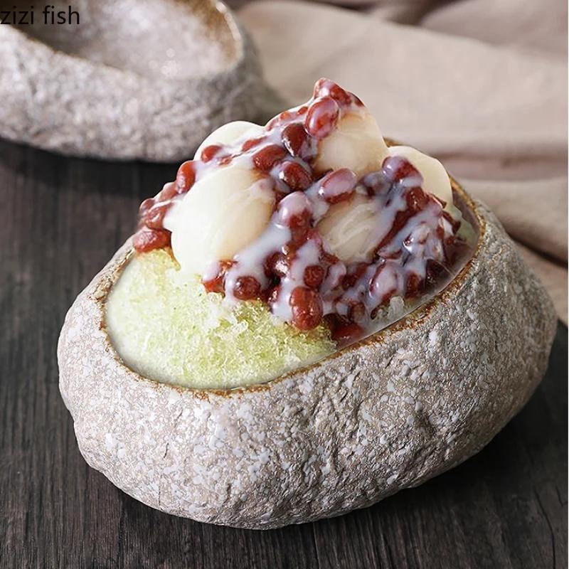 Ceramic Dessert Bowl Sashimi Bowl Ice Cream Bowls Snack Bowls Sushi Plate Dinner Plate Serving Plates Fruit Dish Snack Tray