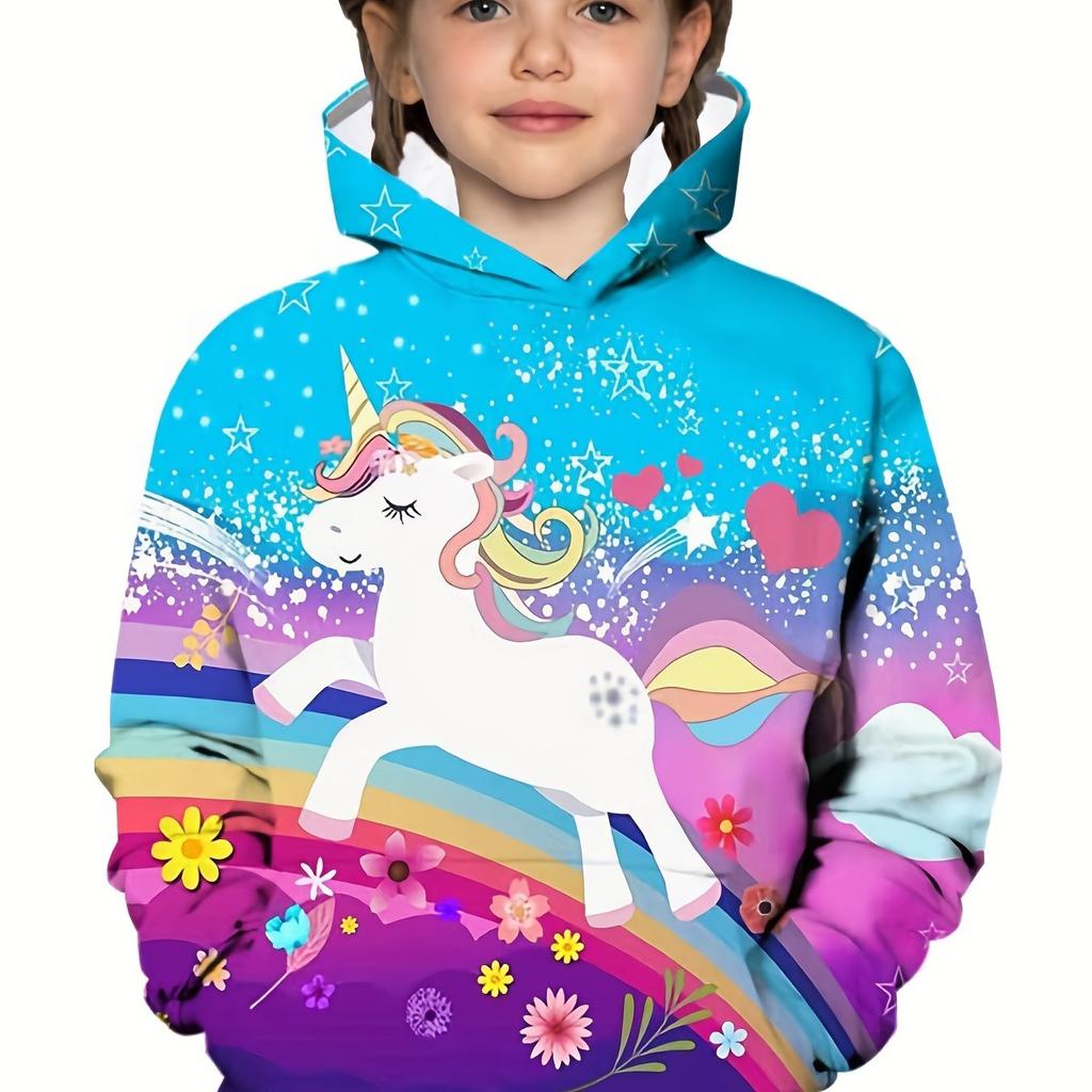 Children's Clothing Hoodies Kids Clothes Girl Long Sleeve Casual Cartoon Animes Print Outdoor Clothes For Children Autumn Tops