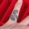 Korean Temperament Snake-shaped Women's Fashion Ins Open Trend Fashion Index Finger Ring