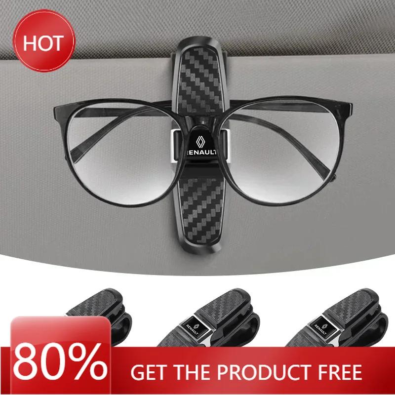 2026 Gorące Do Kołpaków Renault Uchwyt Na Okulary Samochodowe Obrót o 180 Stopni Klips Na Okulary Samochodowe Do Renault DACIA Scenic Loguna Twingo Sym