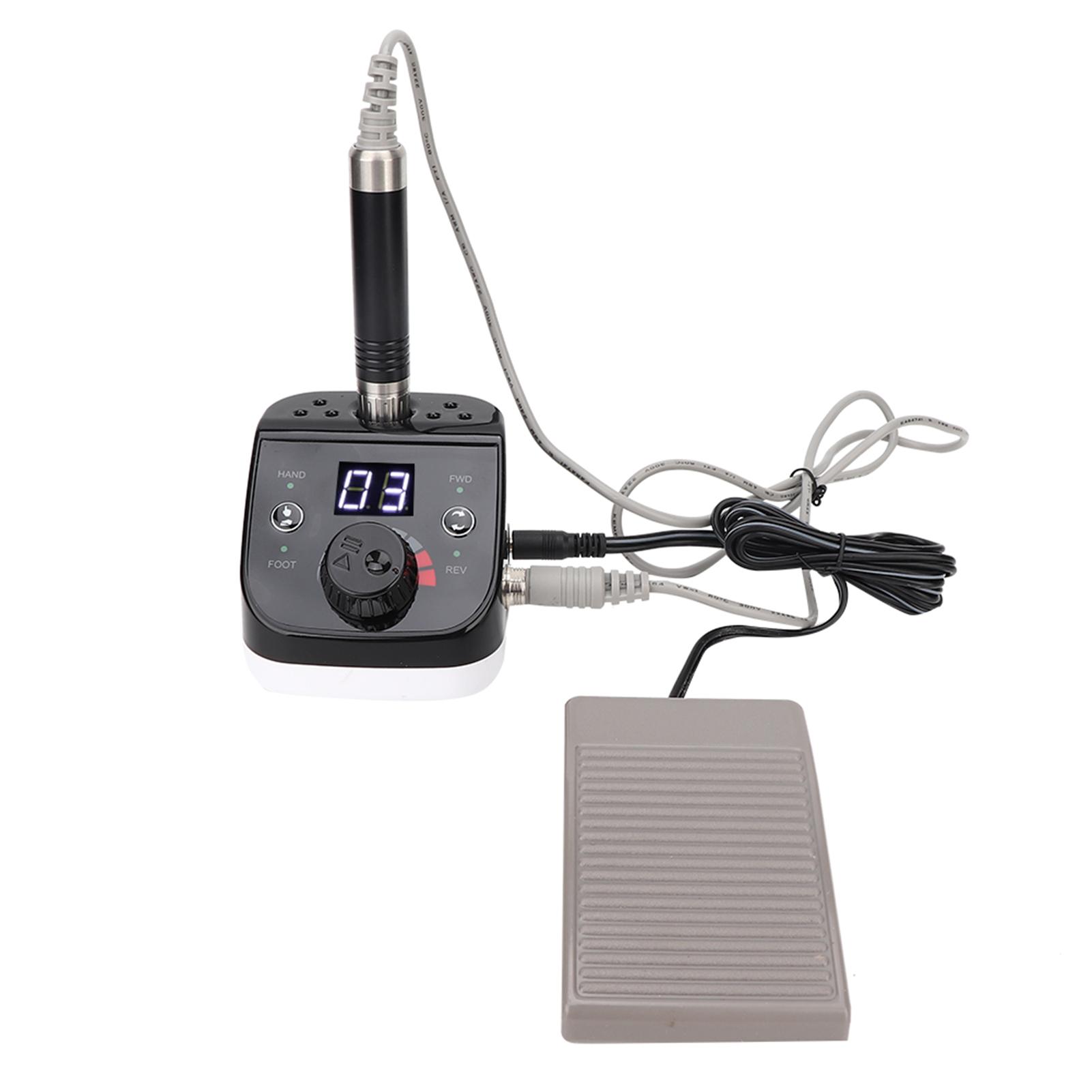 

35000 об/мин Машина для шлифовки и полировки ногтей Электрический инструмент для сверления ногтей Инструменты для маникюра AU Plug чёрный