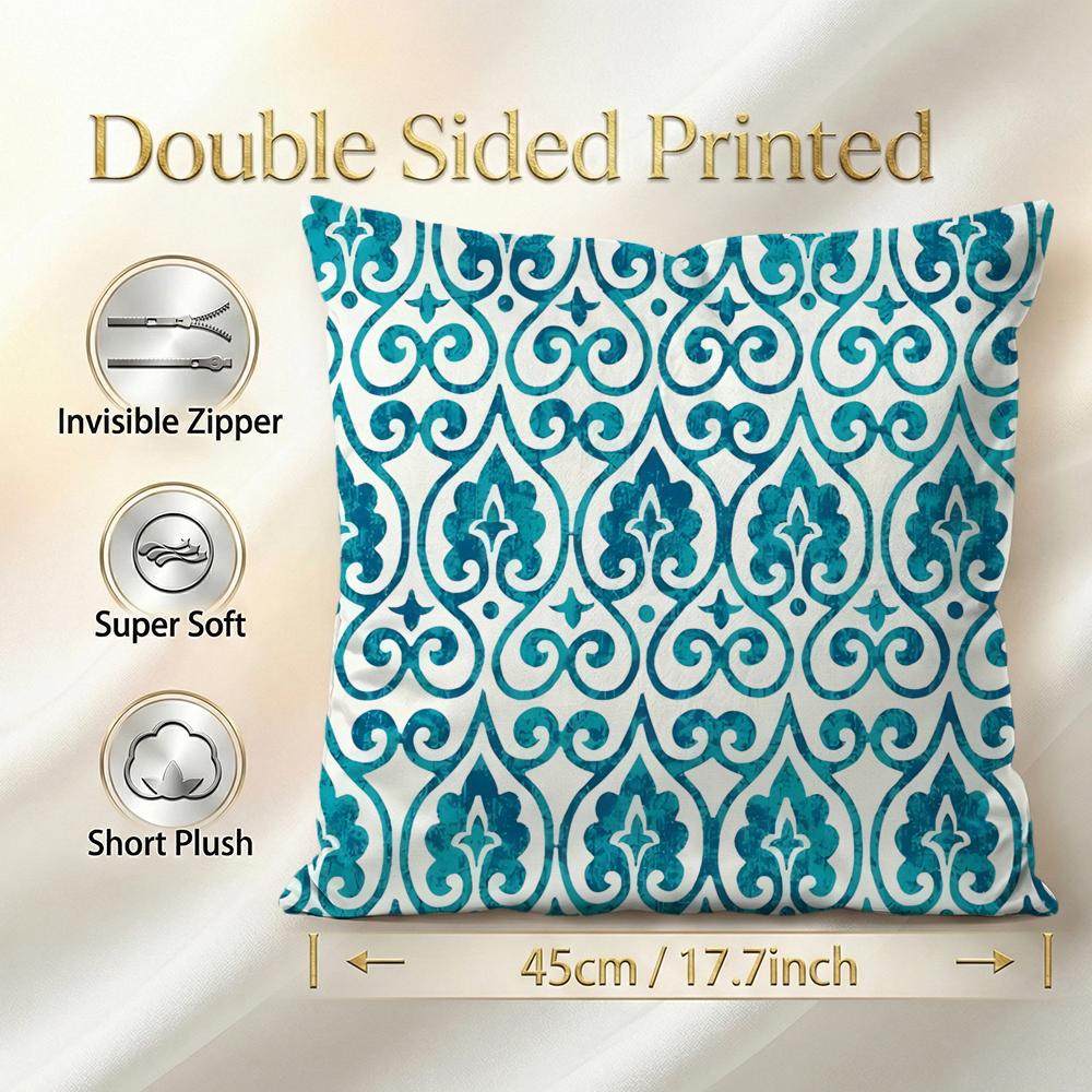 Pattern Moroccan Pattern Cushion Cover 1Pcs Decorative Covers Soft Cushion Case For Sofa Couch Decor 40X40 45X45 Pillowcases