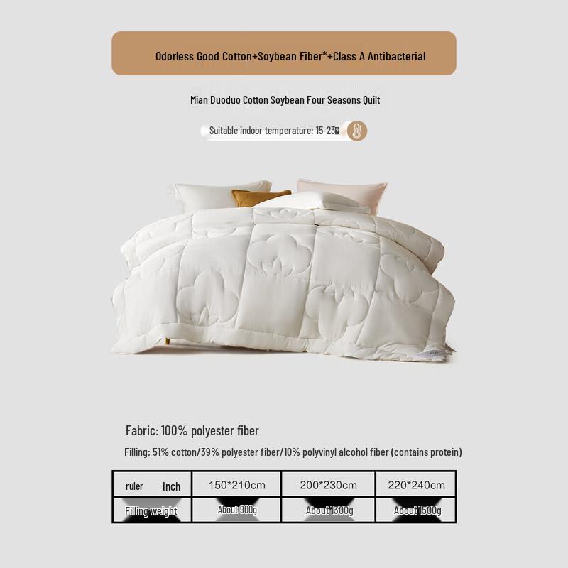 Mercury Home Textiles Xinjiang Cotton Soybean Fiber Quilt