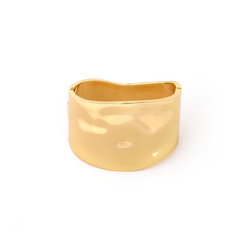 European-American Irregular Textured Tile Bracelet