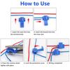 Color Stripless Wire Terminals Quick Install Electrical Connectors Heat Resistant for Home Car Lighting Systems