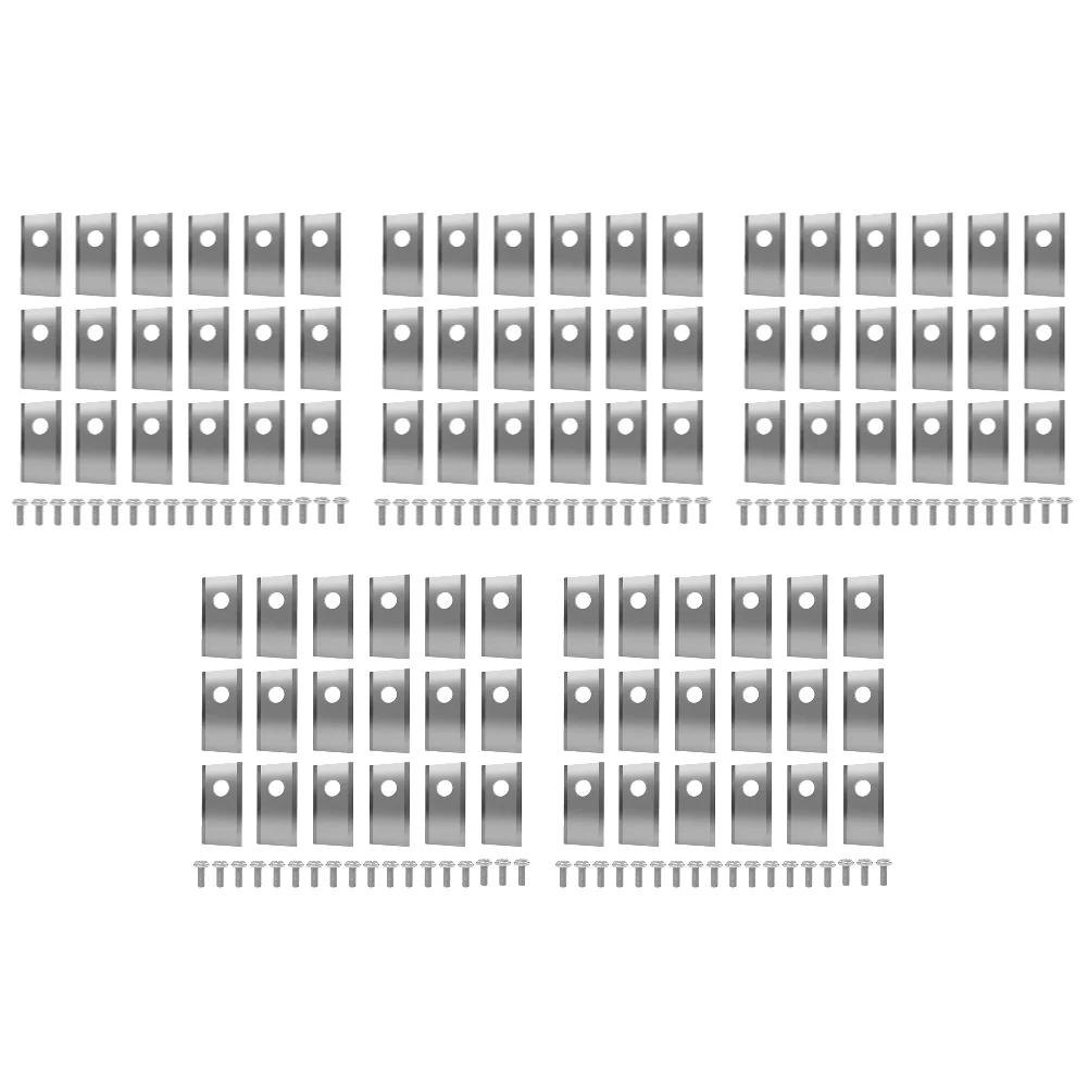 90-18x Lawn Mower Cutting Blade Set Stainless Steel Mower Cutter Blade Single Hole Lawn Mower Blade for Worx Landroid Lawn Mower