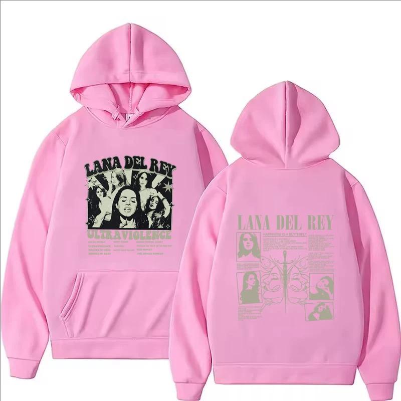 Lana Del Rey Fashion Printed Hip Hop Hoodie Men Autumn Winter Women Casual Vintage Long Sleeve Fleece Pullover Sweatshirts