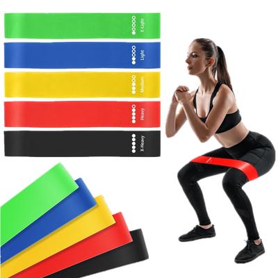 Équipement d'entraînement de fitness portable Bandes de résistance en caoutchouc Yoga Gym Pilates Bande élastique TPE Sports Épaississement Entraînement de force