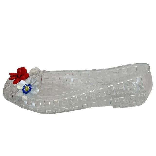 South Korea's new shoe flower jelly shoe accessories hole shoes crystal shoes decorative pink fringed flower decorative shoe buckle