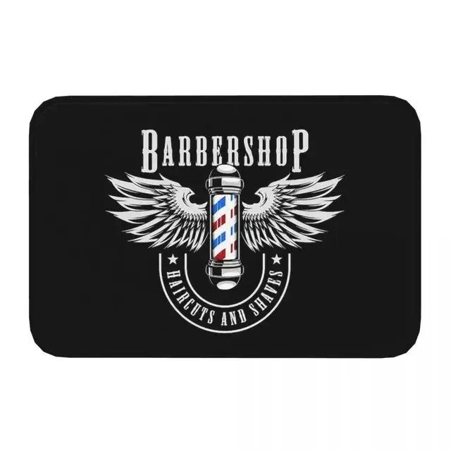 Barbershop-Matte Willkommen Fußmatte Balkon Innen Korridor Veranda Eingang Boden Teppich Waschbar Badezimmer Küchenzubehör Teppich