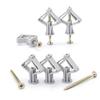 100 SZTUK Plastikowe Kołki Rozporowe do Ścian Pustych i Płyt Gipsowo-Kartonowych z Wkrętami Kołki Motylkowe