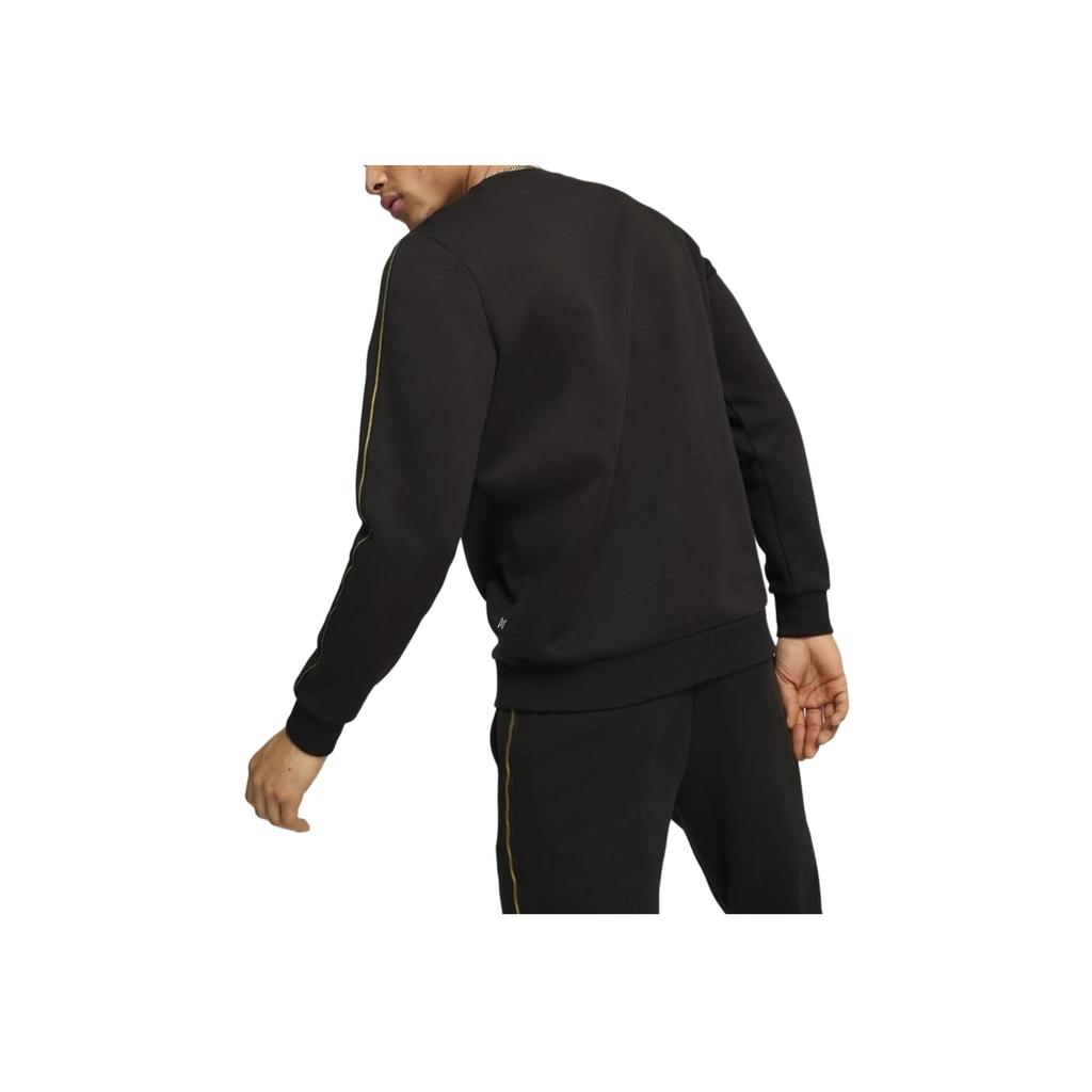 Puma Crew Neck Logo Long Sleeve Sweatshirt Men Sweatshirt Black 685290-01