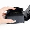 Basic Mesh Suitable for Everyday Business [E-mono] Men's Bi-fold Wallet, Design, Simple, Use, Affordable, (Black)