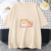 Shiba Inu Dog Print Summer UnisexWomen ONeck Tshirt Casual Short Sleeve Pullover Fashion Streetwear Clothes Novelty TShirt
