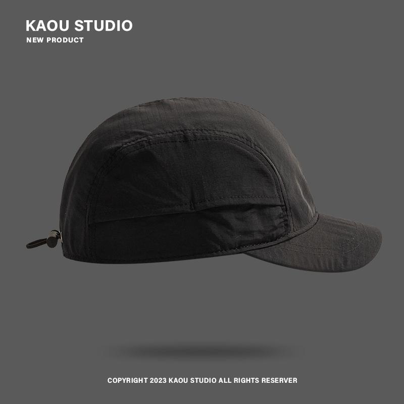 Short Brim Hat Men's Japanese Thin Summer Sun Protection Peaked Cap Outdoor Quick-Drying Baseball Cap for Women