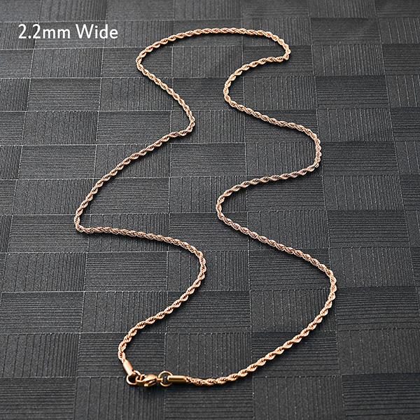 5 Colors Stainless Steel Twist Rope Chain Necklace for Women Men Black/Silver/Gold Color Plated Choker Metal Fashion Jewelry