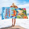 Beach Sandals Collection digital-printed polyester Superfine fiber double-sided fleece Beach vacation bath towel beach towel