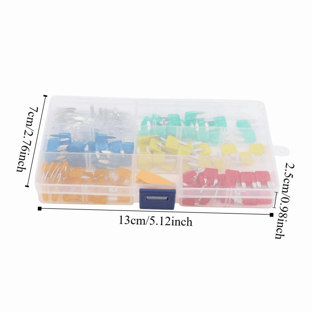 120 PIÈCES Fusibles de Voiture Profil Bas Mini Taille Assortiment Automobile Kit Ensemble Voiture Protection Voiture