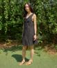 Salon De Yon Hampton Ribbon Mini Dress_ Black