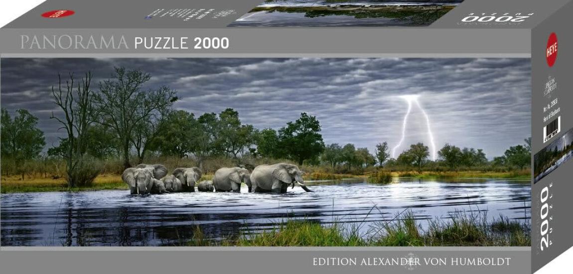 

HEYE Puzzle 29508 Alexander von Humboldt: Herd of Elephants (2000 pieces)