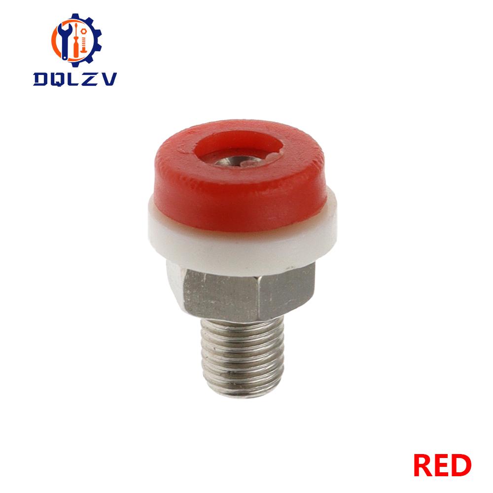 Brass 2MM Banana Socket Jack for Banana Plug Test Connector Insulated Socket Small Terminal Pure Copper Red Black Blue