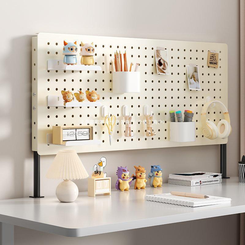 Pegboard Bookshelf Desktop Organizer for Dorm & Home