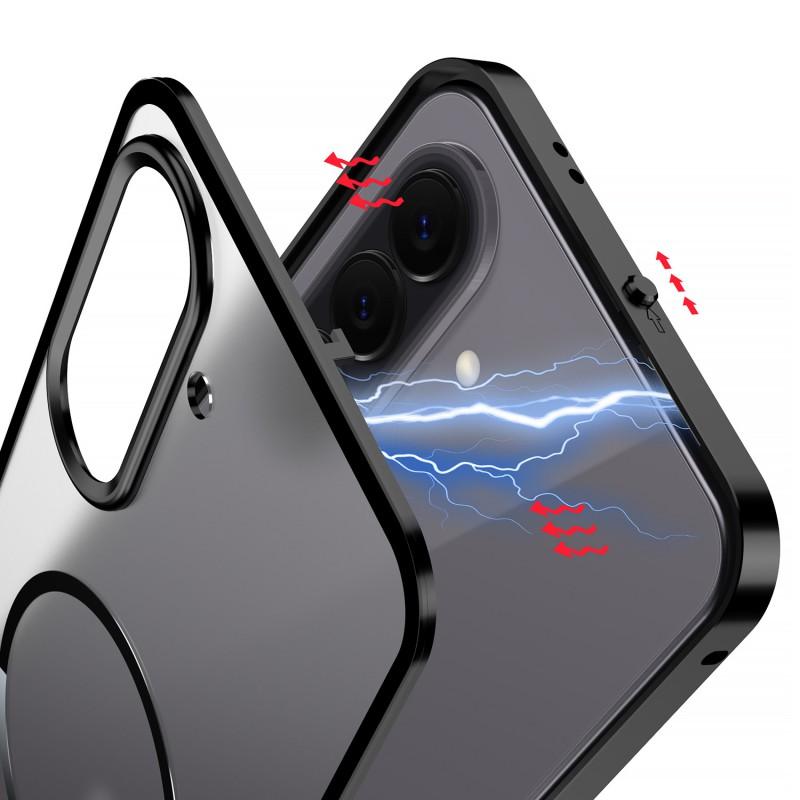Metal Frame Magnetic Phone Case Galaxy A57 A37 Shockproof Heat Dissipation Matte Protective Cover