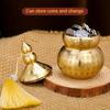 Gourd Ornament: Open-Top Chinese-Style Brass Feng Shui Gourd—Desktop Wealth-Bringing Carved Feng Shui Decorative Item
