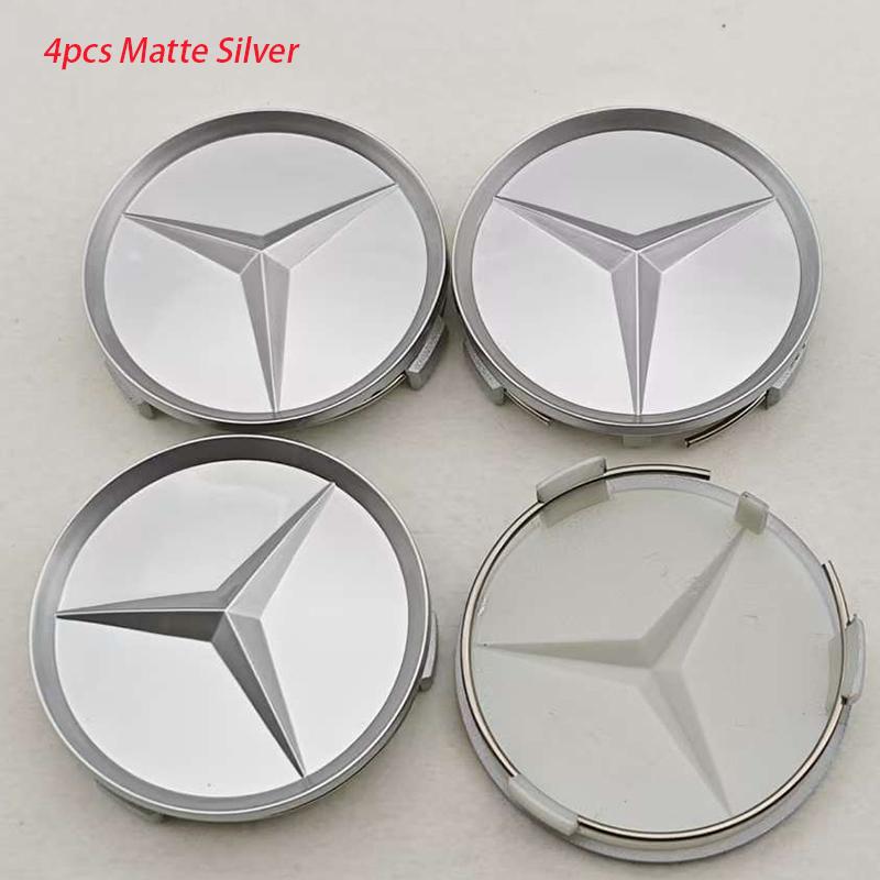 4pcs 75mm Car Wheel Center Caps Rims Hub Caps For Mercedes Benz W204 205 A B C E S CLA CLK ML GLK GLA GLB GLC CLA Accessories