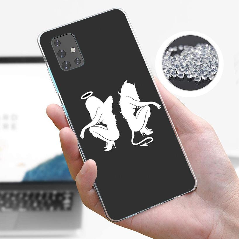 Angel Devil Sexy Girl Cover Phone Case For Samsung Galaxy A12 A22 A32 A52 A72 A02S Phone Case Note 20 Ultra 10 S10 Plus A51 A71