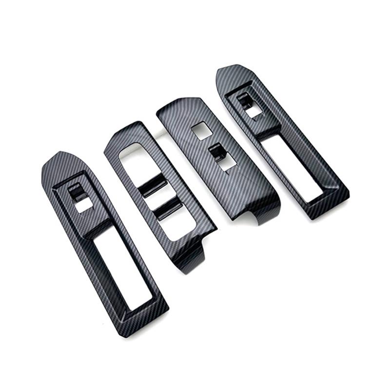 Door Window Button Panel Covers For Toyota Tacoma 2025  ABS Material Sticker Interior Upgrade Decorative 4PCS Car Accessories